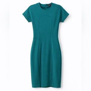 French Connection Green Sheath Dress Size 6 Work Office Career Chic